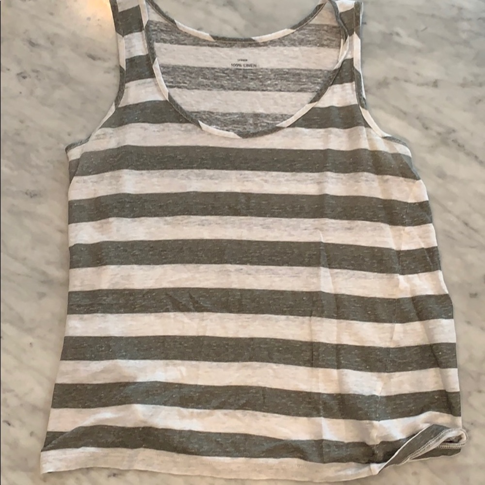 Linen J crew tank